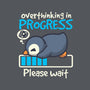 Penguin Overthinking In Progress-None-Memory Foam-Bath Mat-NemiMakeit