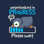 Penguin Overthinking In Progress-Dog-Basic-Pet Tank-NemiMakeit