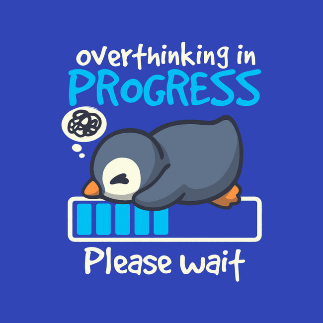 Penguin Overthinking In Progress-Womens-Basic-Tee-NemiMakeit