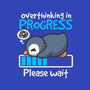 Penguin Overthinking In Progress-Womens-Basic-Tee-NemiMakeit