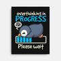 Penguin Overthinking In Progress-None-Stretched-Canvas-NemiMakeit