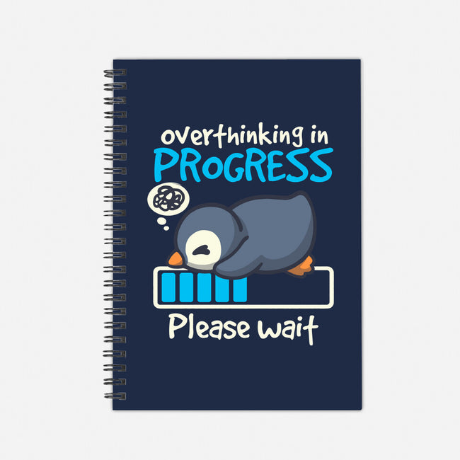 Penguin Overthinking In Progress-None-Dot Grid-Notebook-NemiMakeit