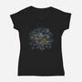 Shiny Night-Womens-V-Neck-Tee-kg07