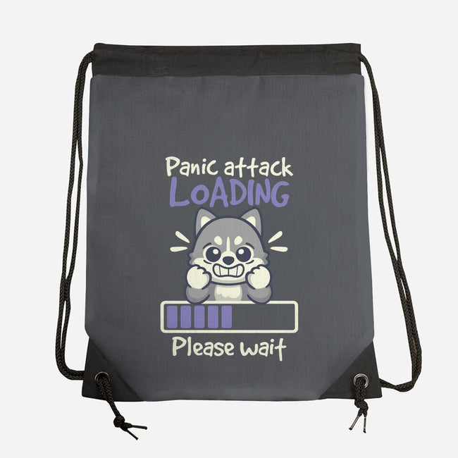 Panic Attack Loading-None-Drawstring-Bag-NemiMakeit