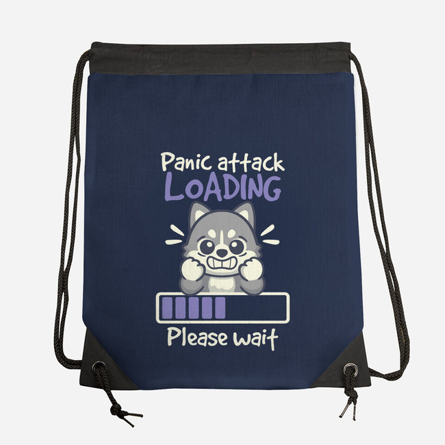 Panic Attack Loading-None-Drawstring-Bag-NemiMakeit