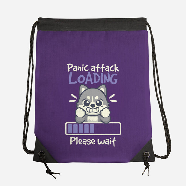 Panic Attack Loading-None-Drawstring-Bag-NemiMakeit