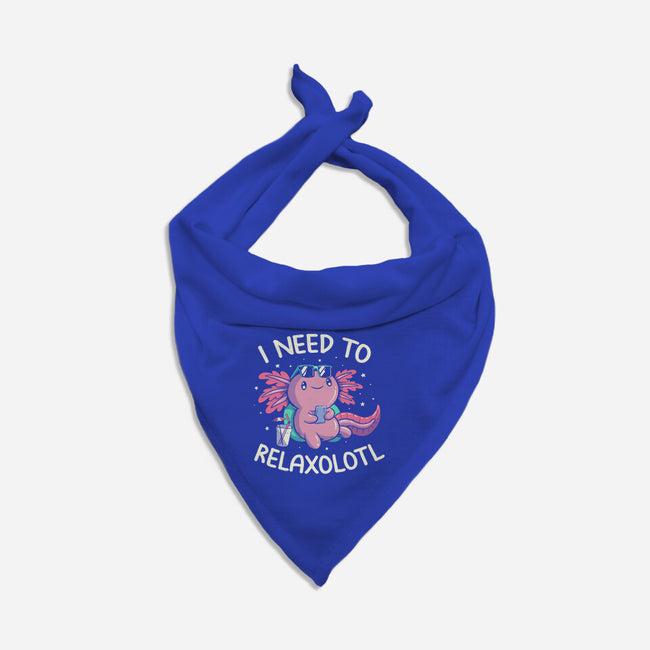 I Need To Relaxalotl-Dog-Bandana-Pet Collar-koalastudio