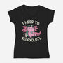 I Need To Relaxalotl-Womens-V-Neck-Tee-koalastudio