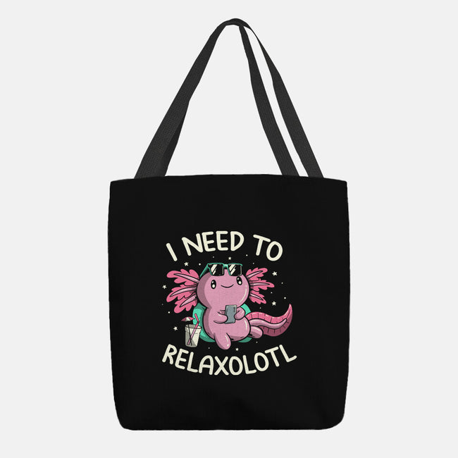 I Need To Relaxalotl-None-Basic Tote-Bag-koalastudio