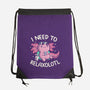 I Need To Relaxalotl-None-Drawstring-Bag-koalastudio