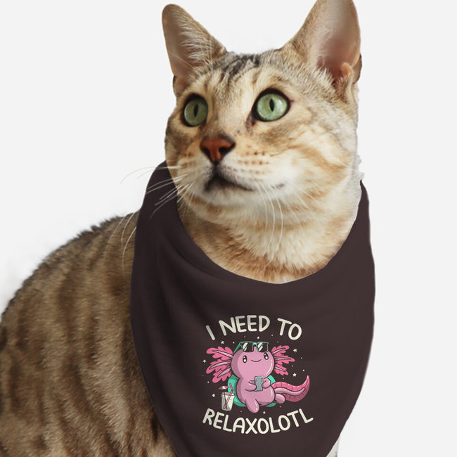 I Need To Relaxalotl-Cat-Bandana-Pet Collar-koalastudio