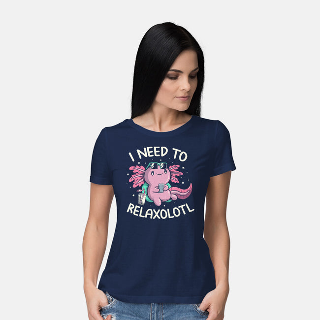 I Need To Relaxalotl-Womens-Basic-Tee-koalastudio