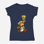 Super Grail Bros-Womens-V-Neck-Tee-drbutler