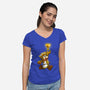 Super Grail Bros-Womens-V-Neck-Tee-drbutler