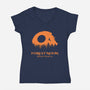 Forest Moon Nature Reserve-Womens-V-Neck-Tee-drbutler