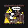 Everything's Fine On The Steamboat-Dog-Basic-Pet Tank-rocketman_art