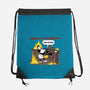 Everything's Fine On The Steamboat-None-Drawstring-Bag-rocketman_art