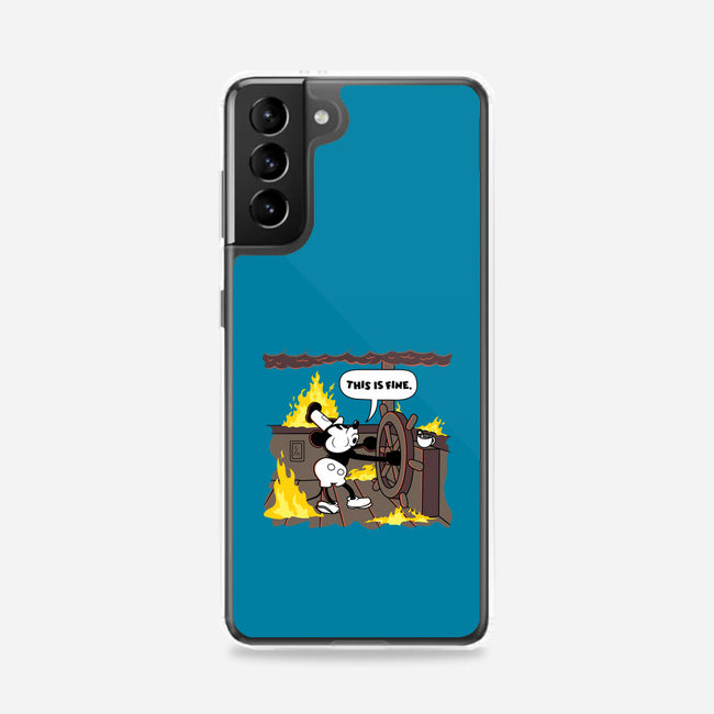 Everything's Fine On The Steamboat-Samsung-Snap-Phone Case-rocketman_art