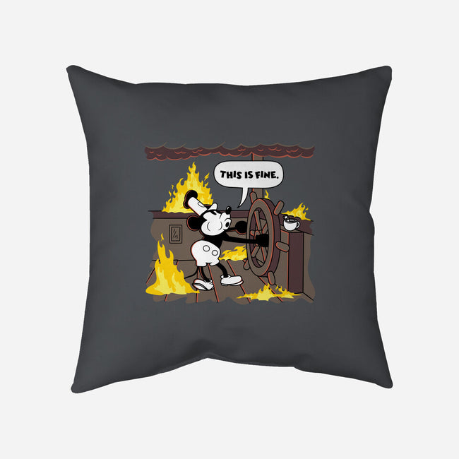 Everything's Fine On The Steamboat-None-Non-Removable Cover w Insert-Throw Pillow-rocketman_art