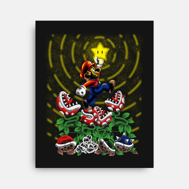 Jumpman Star-None-Stretched-Canvas-rmatix