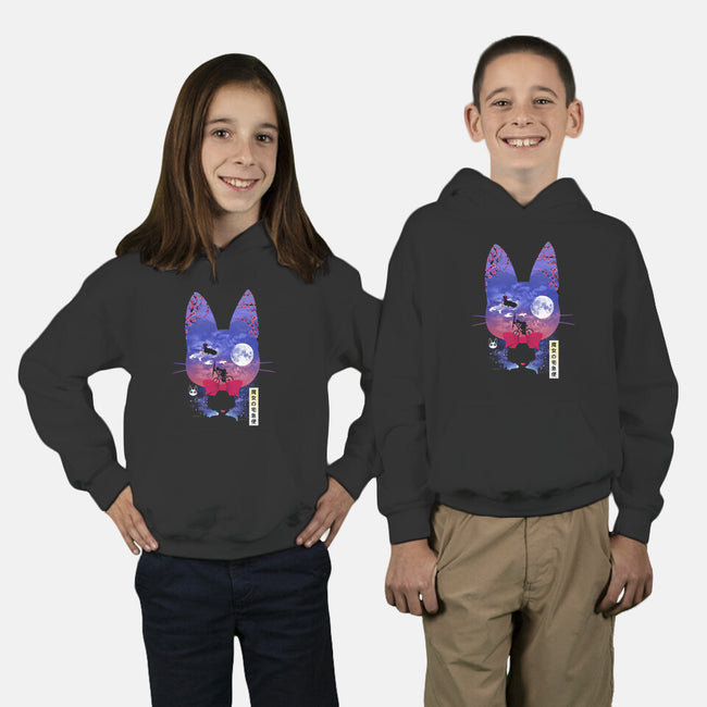 Cat Delivery-Youth-Pullover-Sweatshirt-dandingeroz