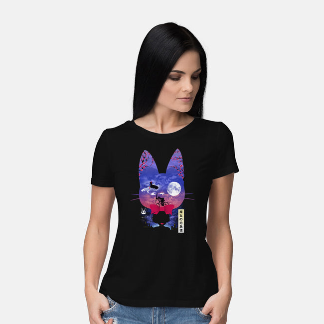 Cat Delivery-Womens-Basic-Tee-dandingeroz