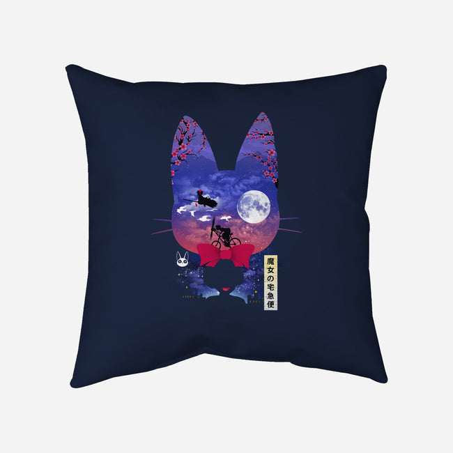 Cat Delivery-None-Non-Removable Cover w Insert-Throw Pillow-dandingeroz