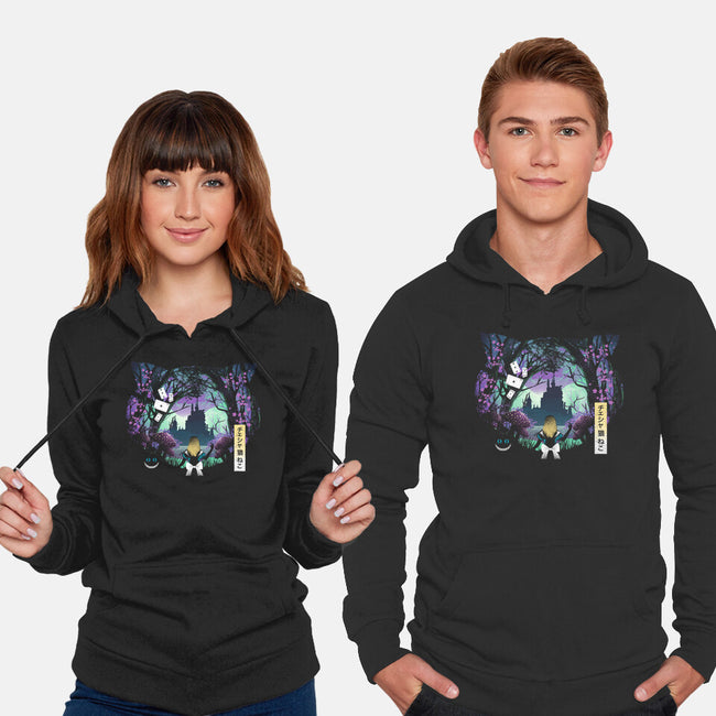 Wonderland Cat-Unisex-Pullover-Sweatshirt-dandingeroz