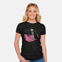 Burn Book-Womens-Fitted-Tee-momma_gorilla