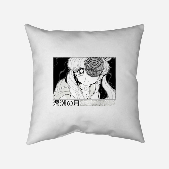 Swirl Moon-None-Removable Cover-Throw Pillow-Kabuto Studio