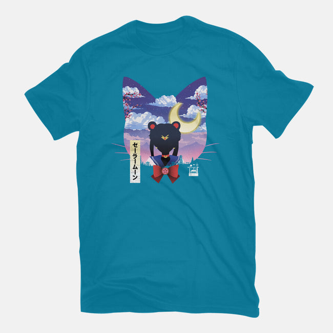 Sailor Cat Landscape-Unisex-Basic-Tee-dandingeroz