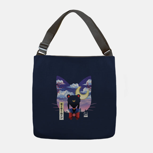 Sailor Cat Landscape-None-Adjustable Tote-Bag-dandingeroz