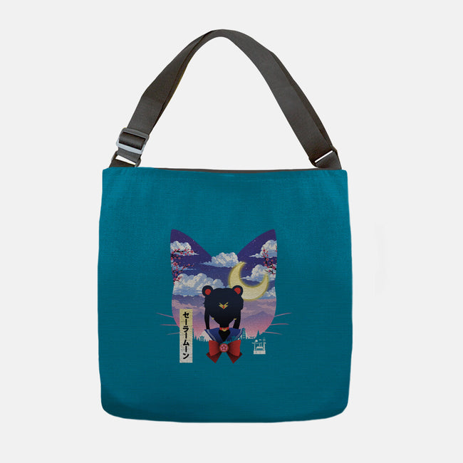 Sailor Cat Landscape-None-Adjustable Tote-Bag-dandingeroz