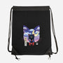 Sailor Cat Landscape-None-Drawstring-Bag-dandingeroz