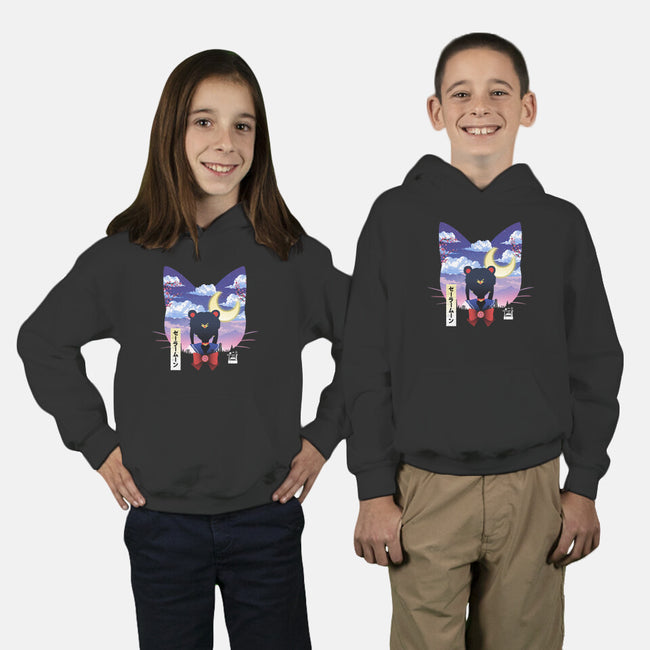 Sailor Cat Landscape-Youth-Pullover-Sweatshirt-dandingeroz