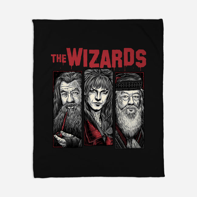 The Wizards-None-Fleece-Blanket-momma_gorilla