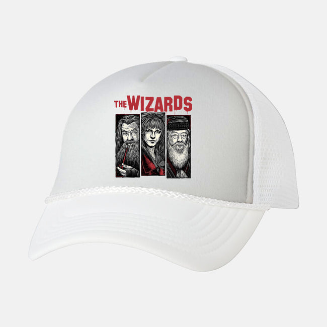 The Wizards-Unisex-Trucker-Hat-momma_gorilla