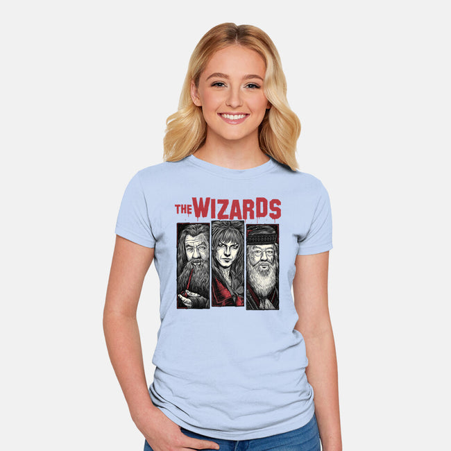 The Wizards-Womens-Fitted-Tee-momma_gorilla