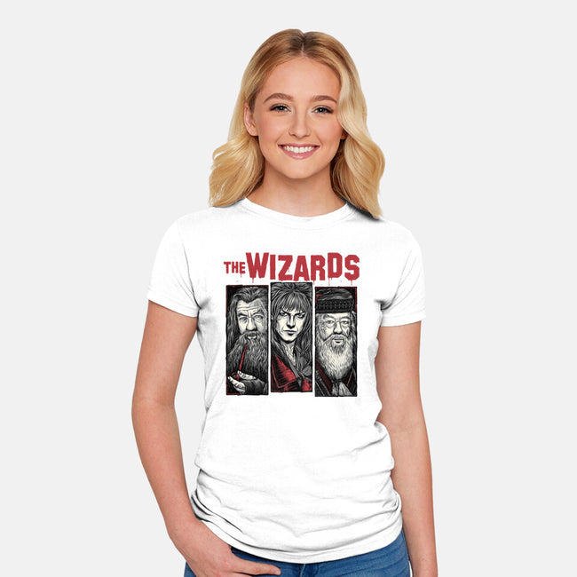 The Wizards-Womens-Fitted-Tee-momma_gorilla