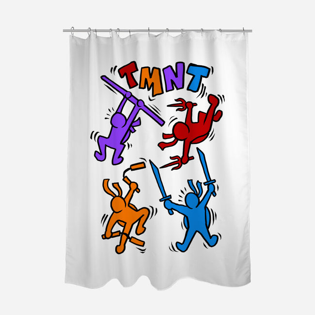 Doodle Ninja-None-Polyester-Shower Curtain-spoilerinc