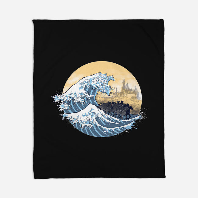 The Great Wave Of The Ringwraiths-None-Fleece-Blanket-zascanauta