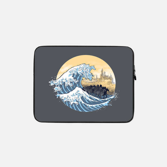 The Great Wave Of The Ringwraiths-None-Zippered-Laptop Sleeve-zascanauta