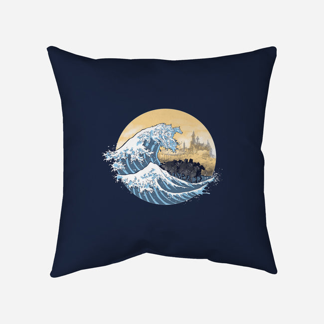 The Great Wave Of The Ringwraiths-None-Removable Cover w Insert-Throw Pillow-zascanauta