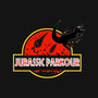 Jurassic Parkour-Womens-Racerback-Tank-fanfabio
