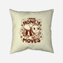 Honey Moves-None-Non-Removable Cover w Insert-Throw Pillow-Aarons Art Room