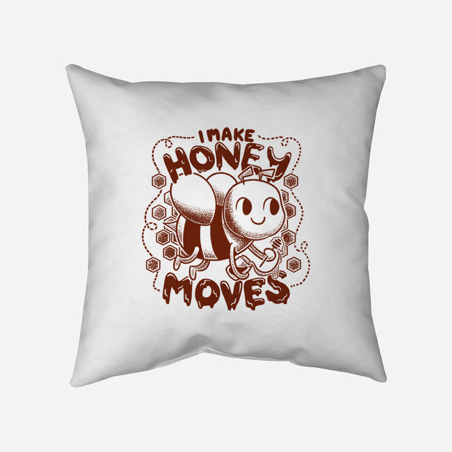 Honey Moves-None-Non-Removable Cover w Insert-Throw Pillow-Aarons Art Room