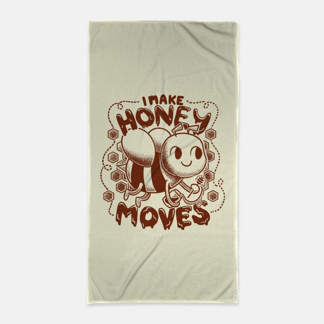 Honey Moves-None-Beach-Towel-Aarons Art Room