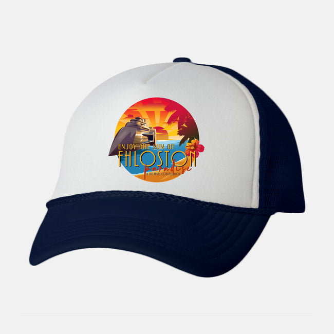 The Sun Of Fhloston-Unisex-Trucker-Hat-daobiwan