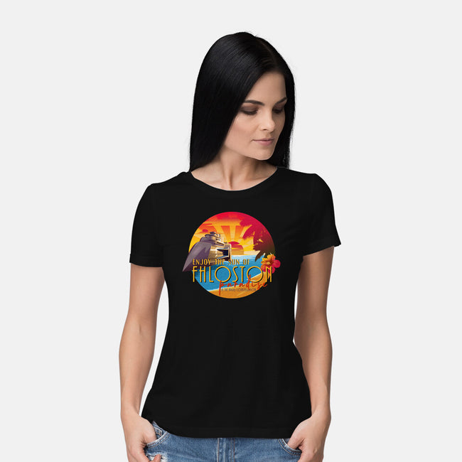 The Sun Of Fhloston-Womens-Basic-Tee-daobiwan