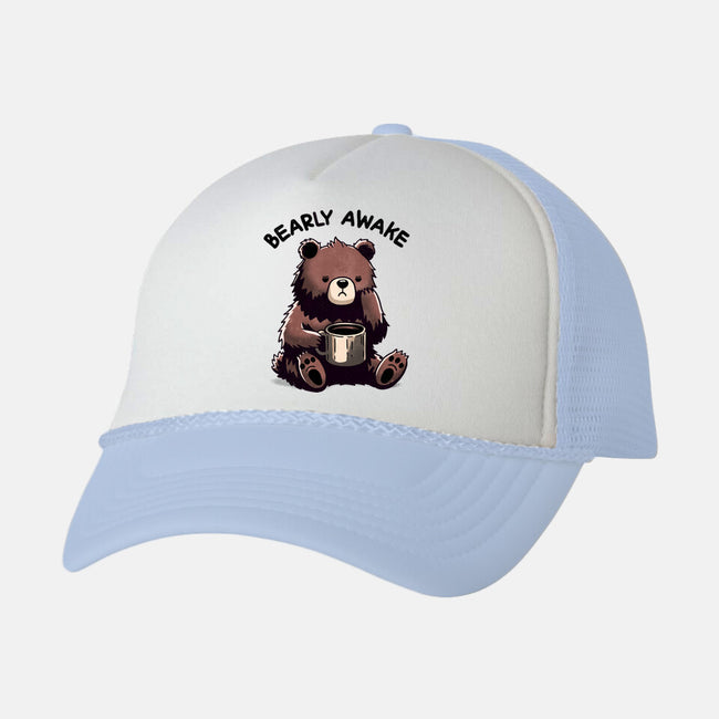 Bearly Awake-Unisex-Trucker-Hat-fanfreak1